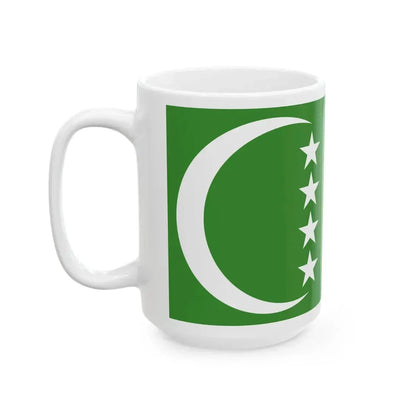 Flag of the Comoros 1978-1992 - type 2 (Comoros) White Coffee Mug - Go Mug Yourself