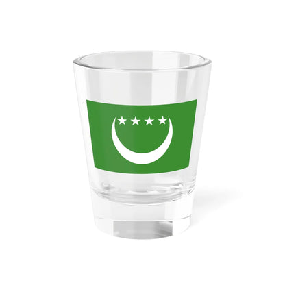 Flag of the Comoros 1992-1996 (Comoros) Shot Glass 1.5oz 1.5oz - Go Mug Yourself