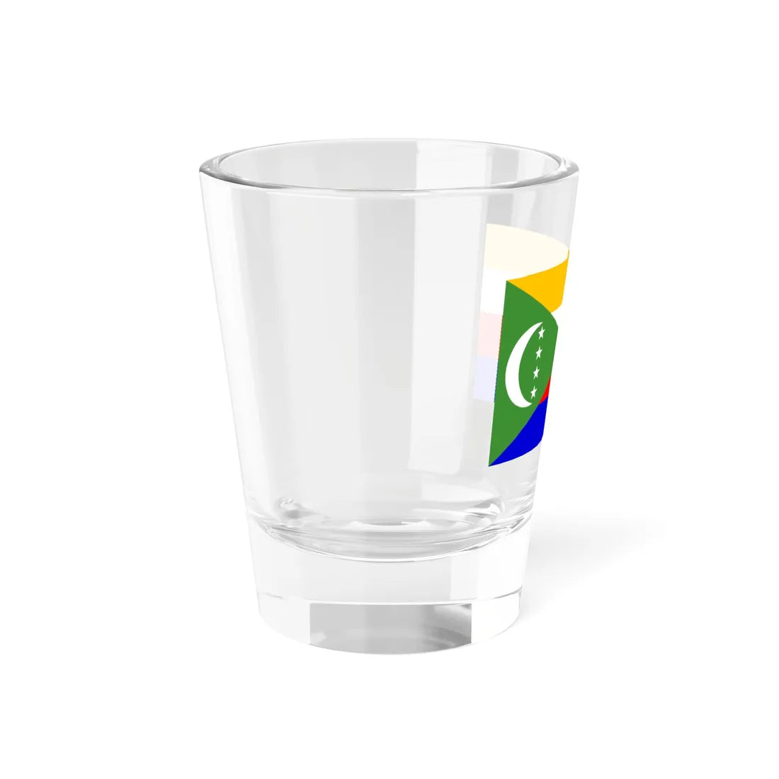 Flag of the Comoros 2001 (Comoros) Shot Glass 1.5oz - Go Mug Yourself