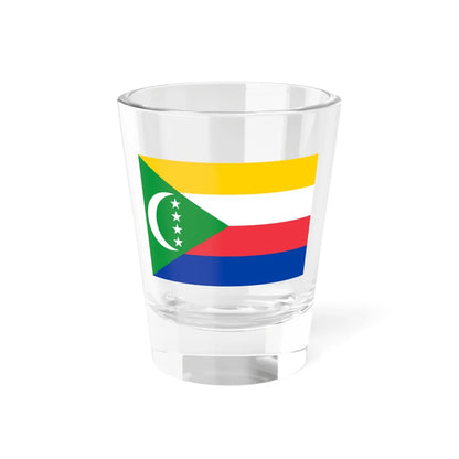 Flag of the Comoros 3-2 (Comoros) Shot Glass 1.5oz 1.5oz - Go Mug Yourself