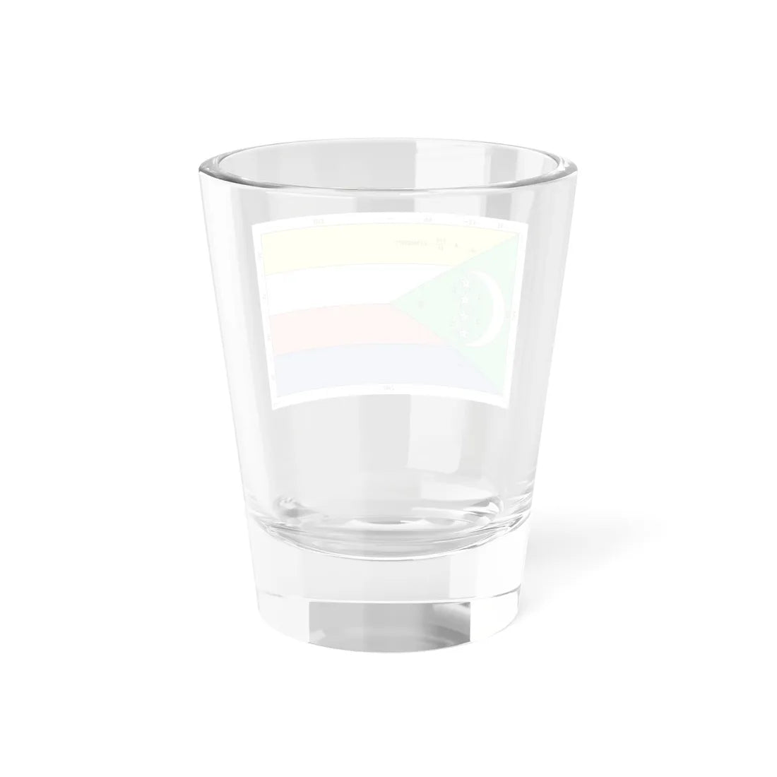 Flag of the Comoros construction sheet (Comoros) Shot Glass 1.5oz - Go Mug Yourself