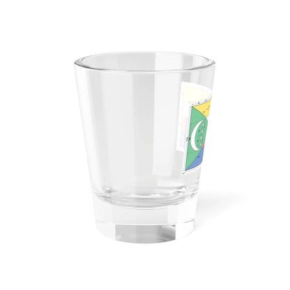 Flag of the Comoros construction sheet (Comoros) Shot Glass 1.5oz - Go Mug Yourself