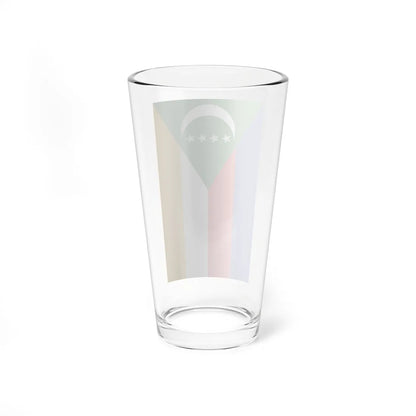 Flag of the Comoros vertical (Comoros) Pint Glass 16oz - Go Mug Yourself