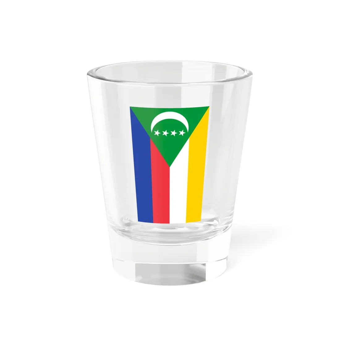 Flag of the Comoros vertical (Comoros) Shot Glass 1.5oz 1.5oz - Go Mug Yourself