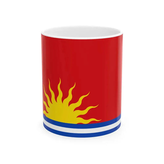Flag of the Company of Scotland Trading to Africa and the Indies (Panama) White Coffee Mug 11oz - Go Mug Yourself