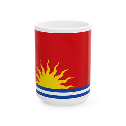 Flag of the Company of Scotland Trading to Africa and the Indies (Panama) White Coffee Mug 15oz - Go Mug Yourself