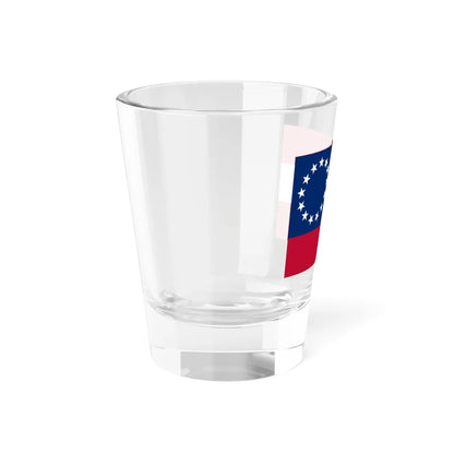 Flag of the Confederate States 1861-1863 3-2 (Confederate States) Shot Glass 1.5oz - Go Mug Yourself
