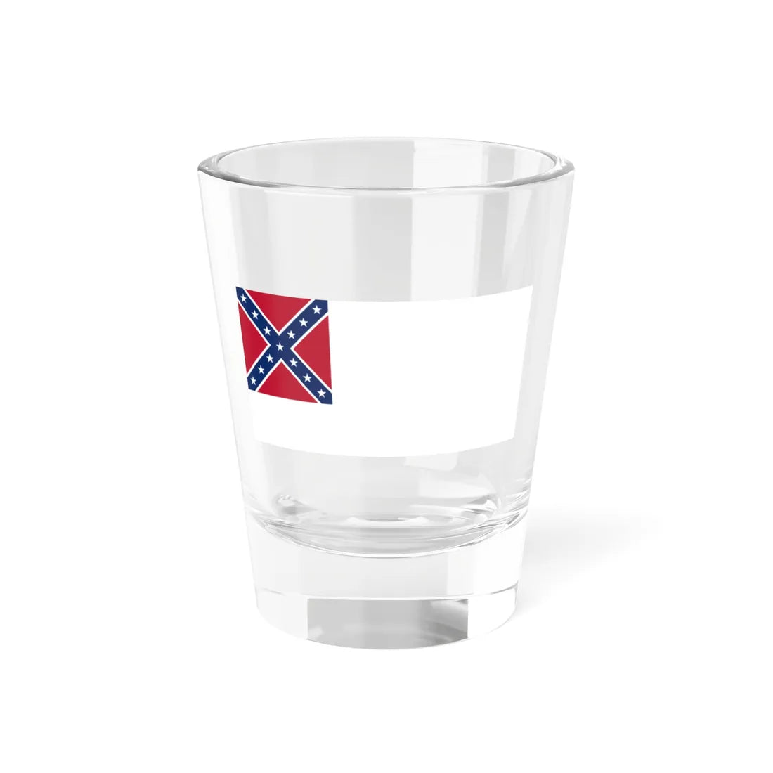 Flag of the Confederate States 1863-1865 (Confederate States) Shot Glass 1.5oz 1.5oz - Go Mug Yourself
