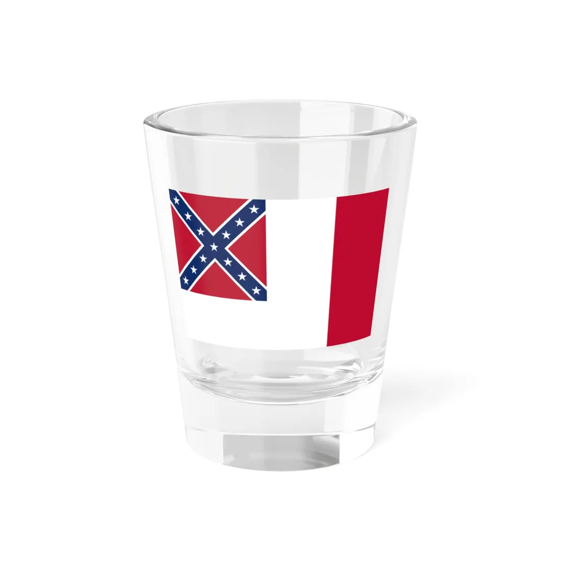 Flag of the Confederate States 1865 variant (Confederate States) Shot Glass 1.5oz 1.5oz - Go Mug Yourself