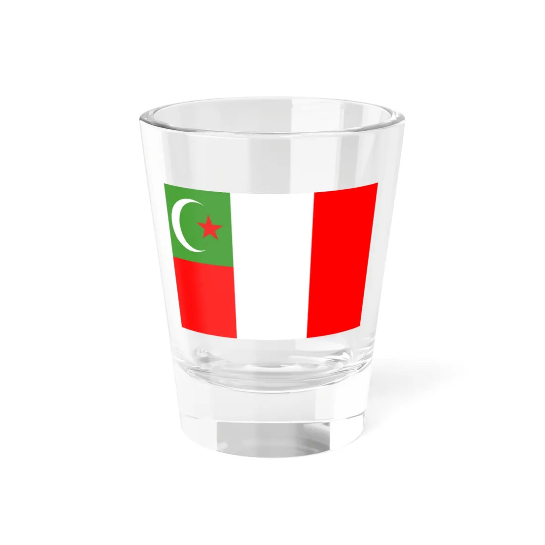 Flag of the Confederate States for the Muscogee Creek Nation (United States) Shot Glass 1.5oz 1.5oz - Go Mug Yourself