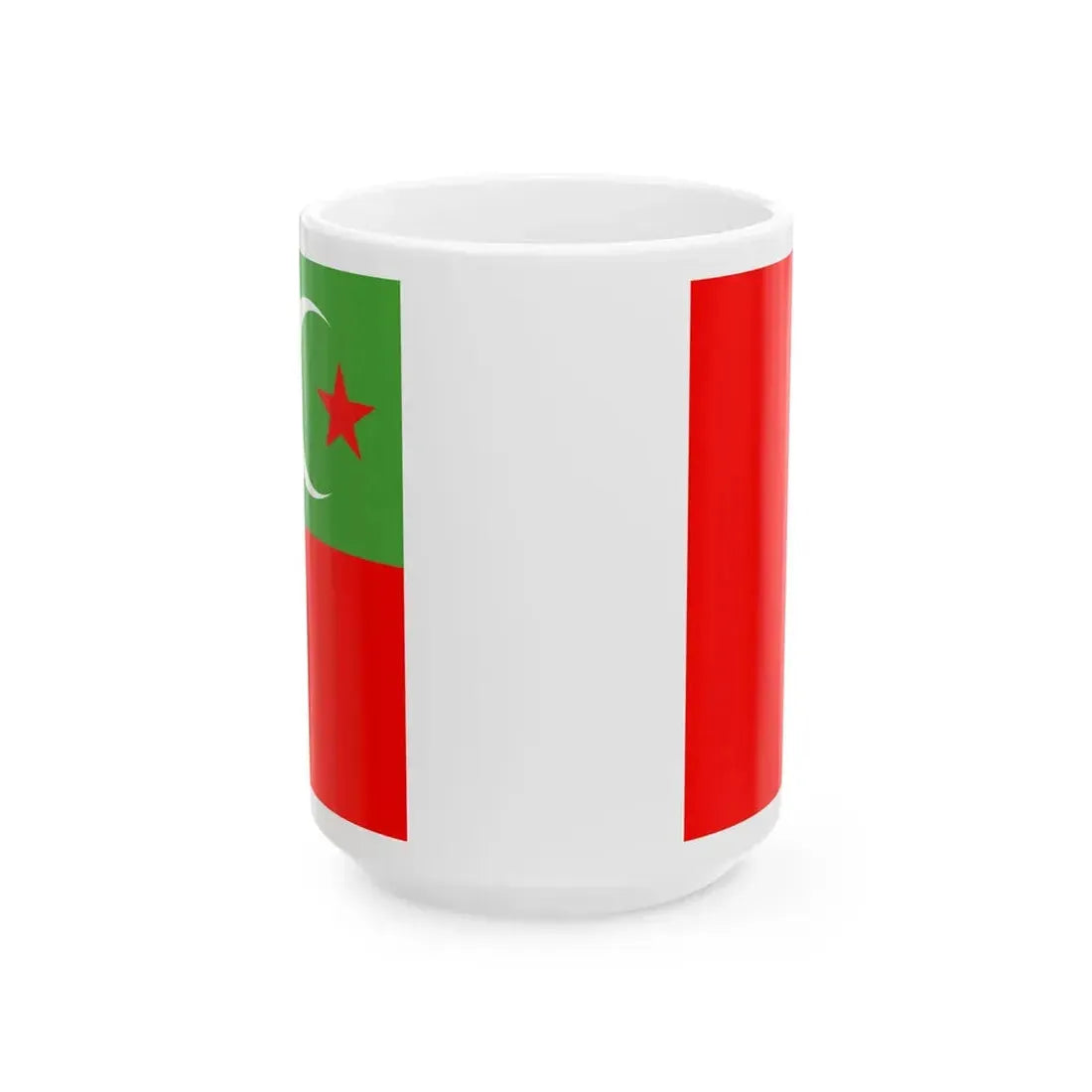 Flag of the Confederate States for the Muscogee Creek Nation (United States) White Coffee Mug 15oz - Go Mug Yourself