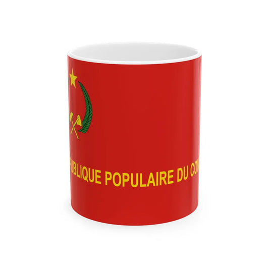 Flag of the Congo Army 1970-1992 (Congo) White Coffee Mug 11oz - Go Mug Yourself