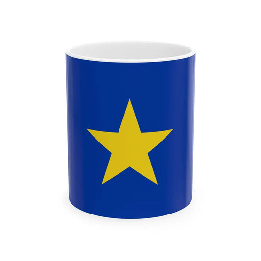 Flag of the Congo Free State (Belgium) White Coffee Mug 11oz - Go Mug Yourself