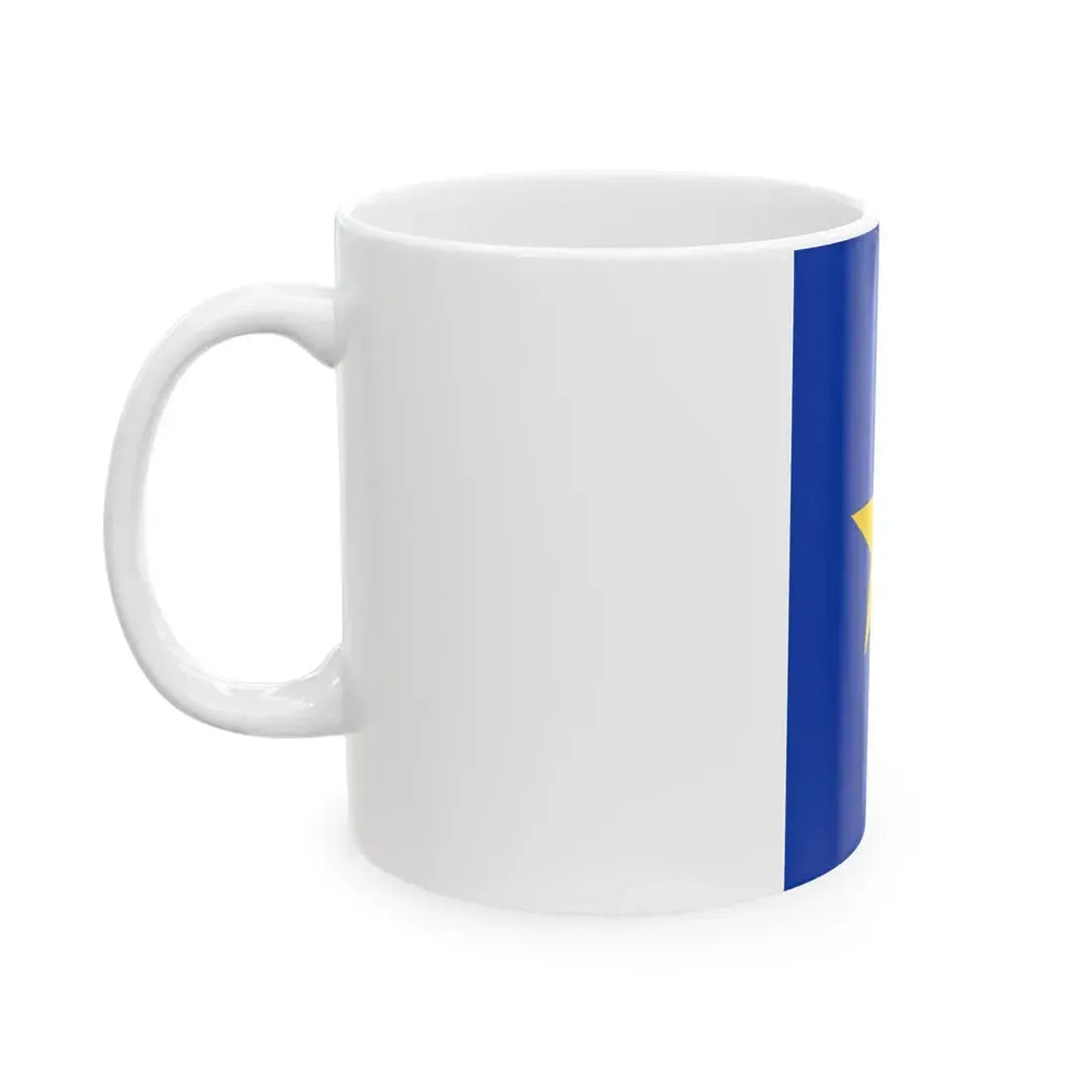 Flag of the Congo Free State vertical (Belgium) White Coffee Mug - Go Mug Yourself