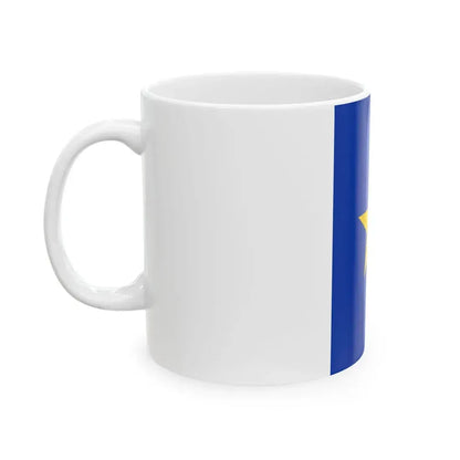 Flag of the Congo Free State vertical (Belgium) White Coffee Mug - Go Mug Yourself