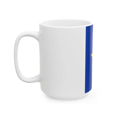 Flag of the Congo Free State vertical (Belgium) White Coffee Mug - Go Mug Yourself