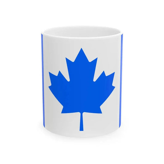 Flag of the Conservative Party of Canada unofficial (Canada) White Coffee Mug 11oz - Go Mug Yourself