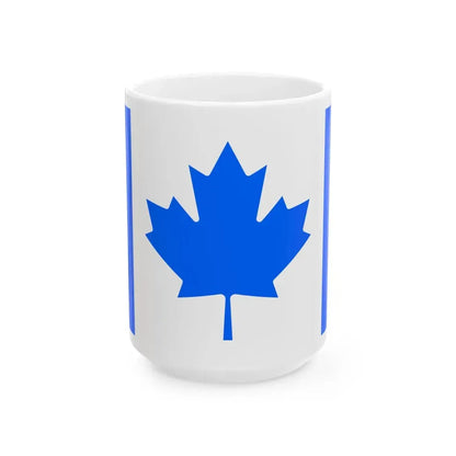 Flag of the Conservative Party of Canada unofficial (Canada) White Coffee Mug 15oz - Go Mug Yourself