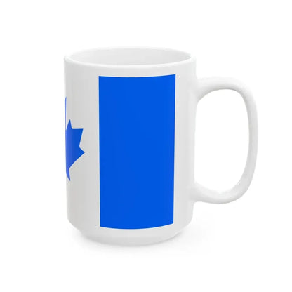 Flag of the Conservative Party of Canada unofficial (Canada) White Coffee Mug - Go Mug Yourself