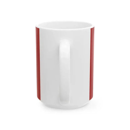 Flag of the Construction and Engineering Force of the Mongolian Armed Forces (Mongolia) White Coffee Mug - Go Mug Yourself