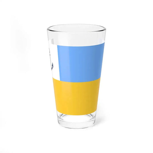Flag of the Consul of Ukraine 1918 (Ukraine) Pint Glass 16oz 16oz - Go Mug Yourself