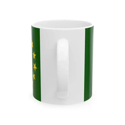 Flag of the Cook Islands 1973-1979 (New Zealand) White Coffee Mug - Go Mug Yourself