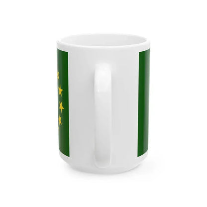 Flag of the Cook Islands 1973-1979 (New Zealand) White Coffee Mug - Go Mug Yourself