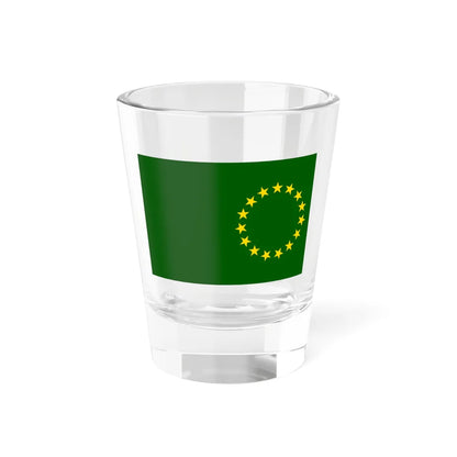 Flag of the Cook Islands 1973 3-2 (New Zealand) Shot Glass 1.5oz 1.5oz - Go Mug Yourself