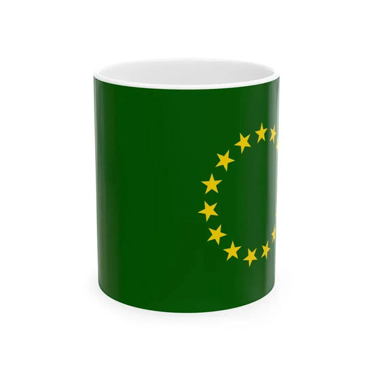 Flag of the Cook Islands 1973 3-2 (New Zealand) White Coffee Mug 11oz - Go Mug Yourself
