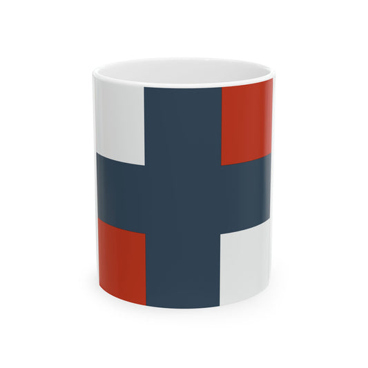 Flag of the Cordeliers Battalion (Belgium) White Coffee Mug-11oz-Go Mug Yourself