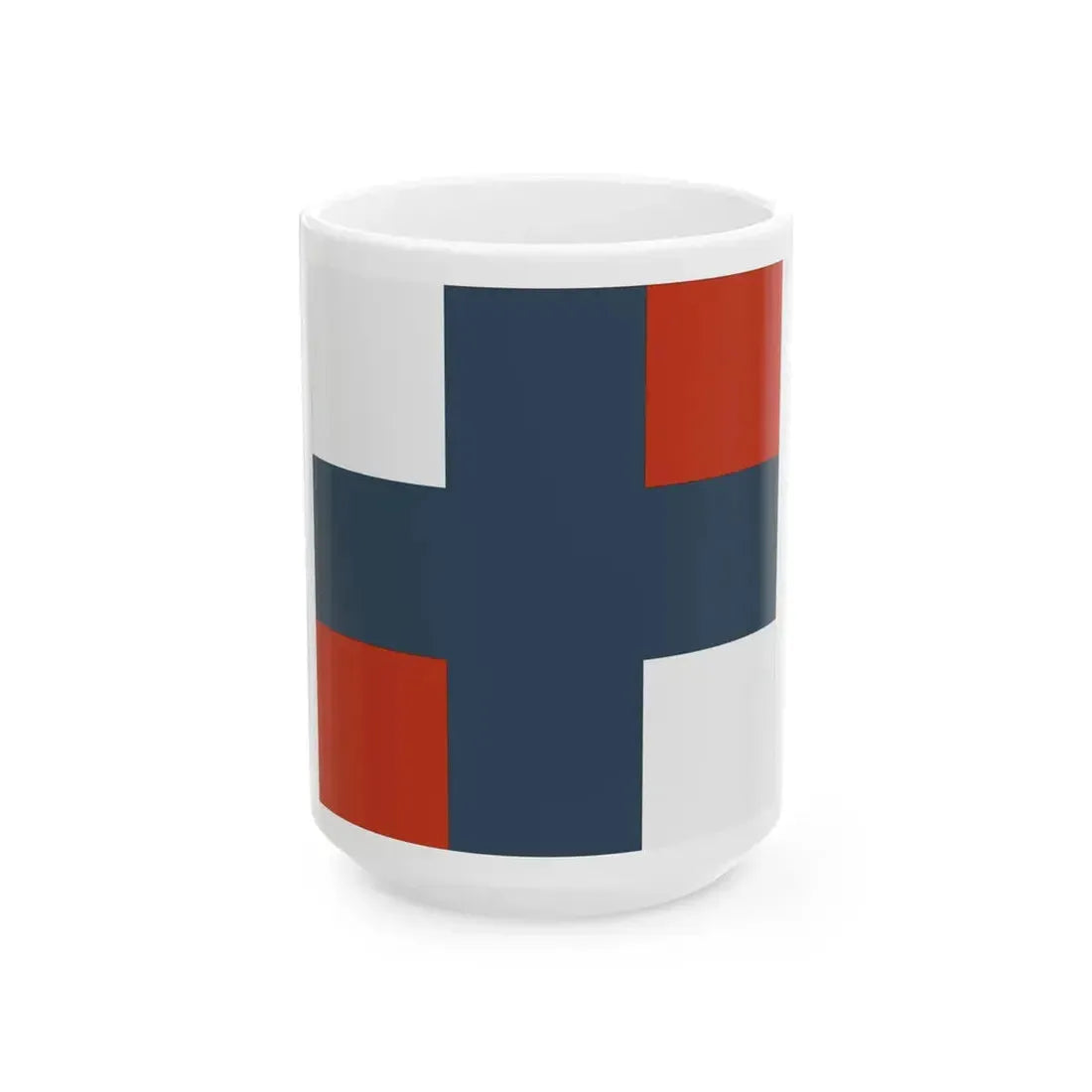 Flag of the Cordeliers Battalion (Belgium) White Coffee Mug 15oz - Go Mug Yourself