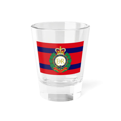 Flag of the Corps of Royal Engineers Camp 1952-2022 (United Kingdom) Shot Glass 1.5oz 1.5oz - Go Mug Yourself