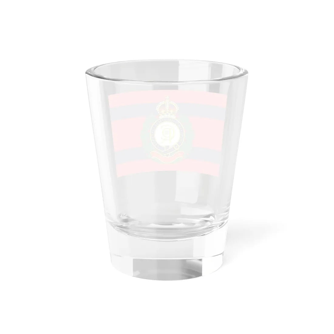 Flag of the Corps of Royal Engineers Camp (United Kingdom) Shot Glass 1.5oz - Go Mug Yourself