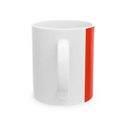 Flag of the counties of Cork and Louth (Ireland) White Coffee Mug - Go Mug Yourself
