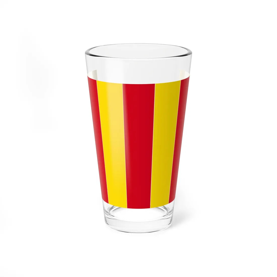 Flag of the County of Foix (Belgium) Pint Glass 16oz 16oz - Go Mug Yourself