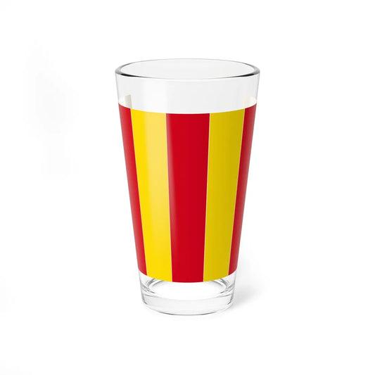 Flag of the County of Foix (Belgium) Pint Glass 16oz 16oz - Go Mug Yourself