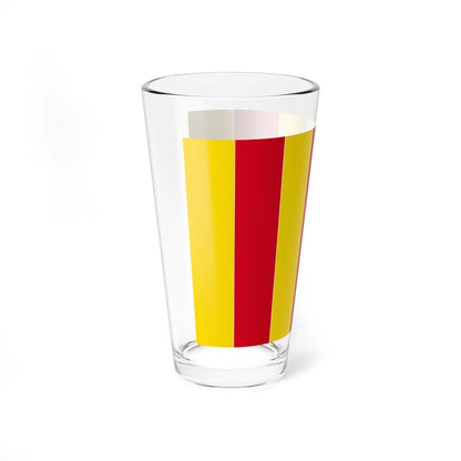 Flag of the County of Foix (Belgium) Pint Glass 16oz - Go Mug Yourself