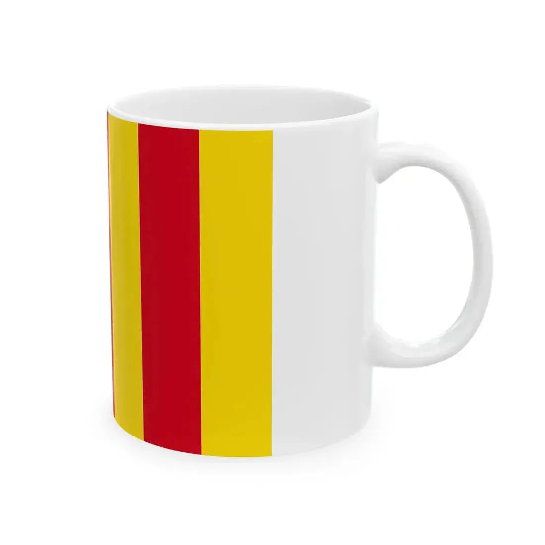 Flag of the County of Foix (Belgium) White Coffee Mug - Go Mug Yourself