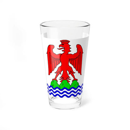 Flag of the County of Nice (Belgium) Pint Glass 16oz 16oz - Go Mug Yourself