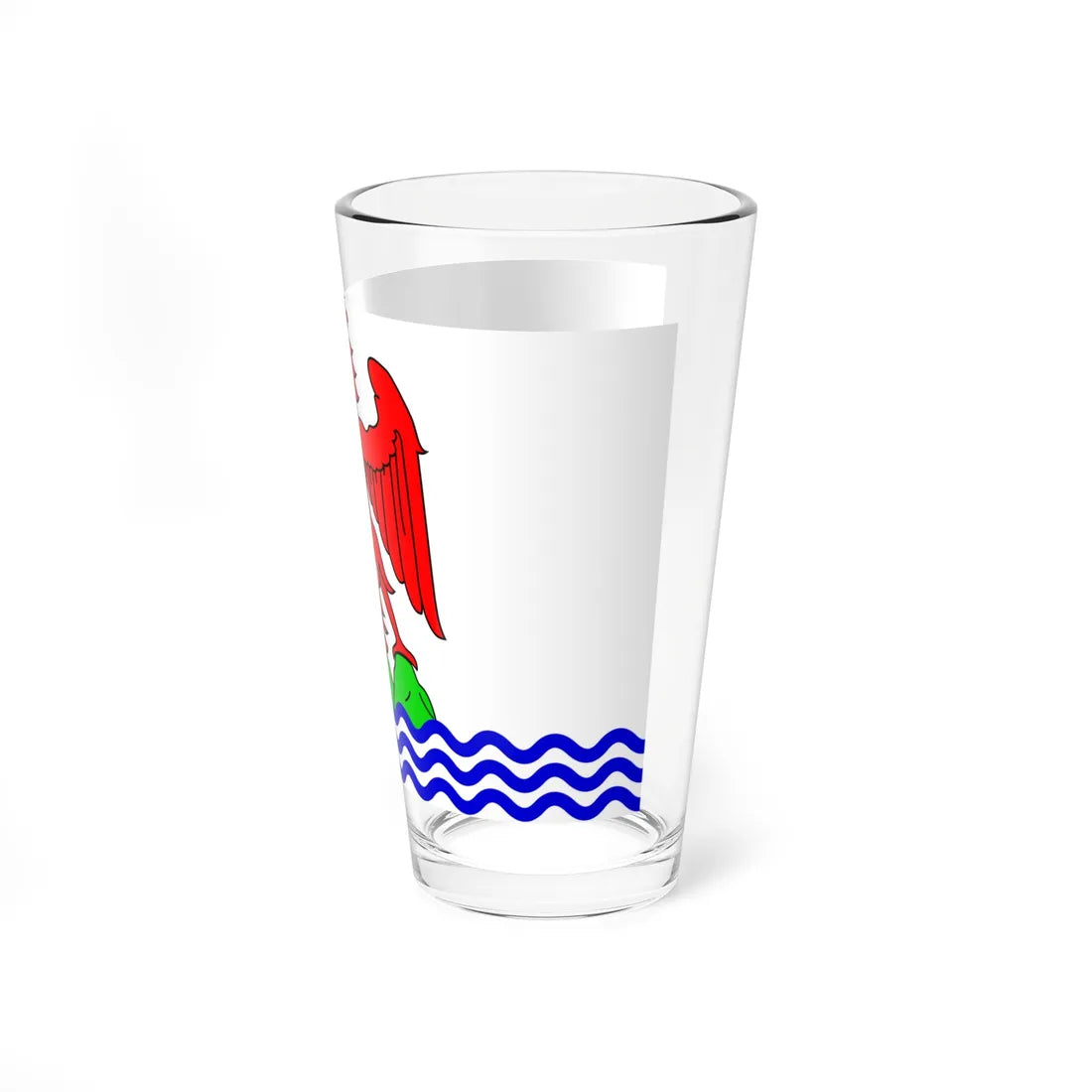 Flag of the County of Nice (Belgium) Pint Glass 16oz - Go Mug Yourself