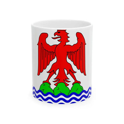 Flag of the County of Nice (Belgium) White Coffee Mug 11oz - Go Mug Yourself