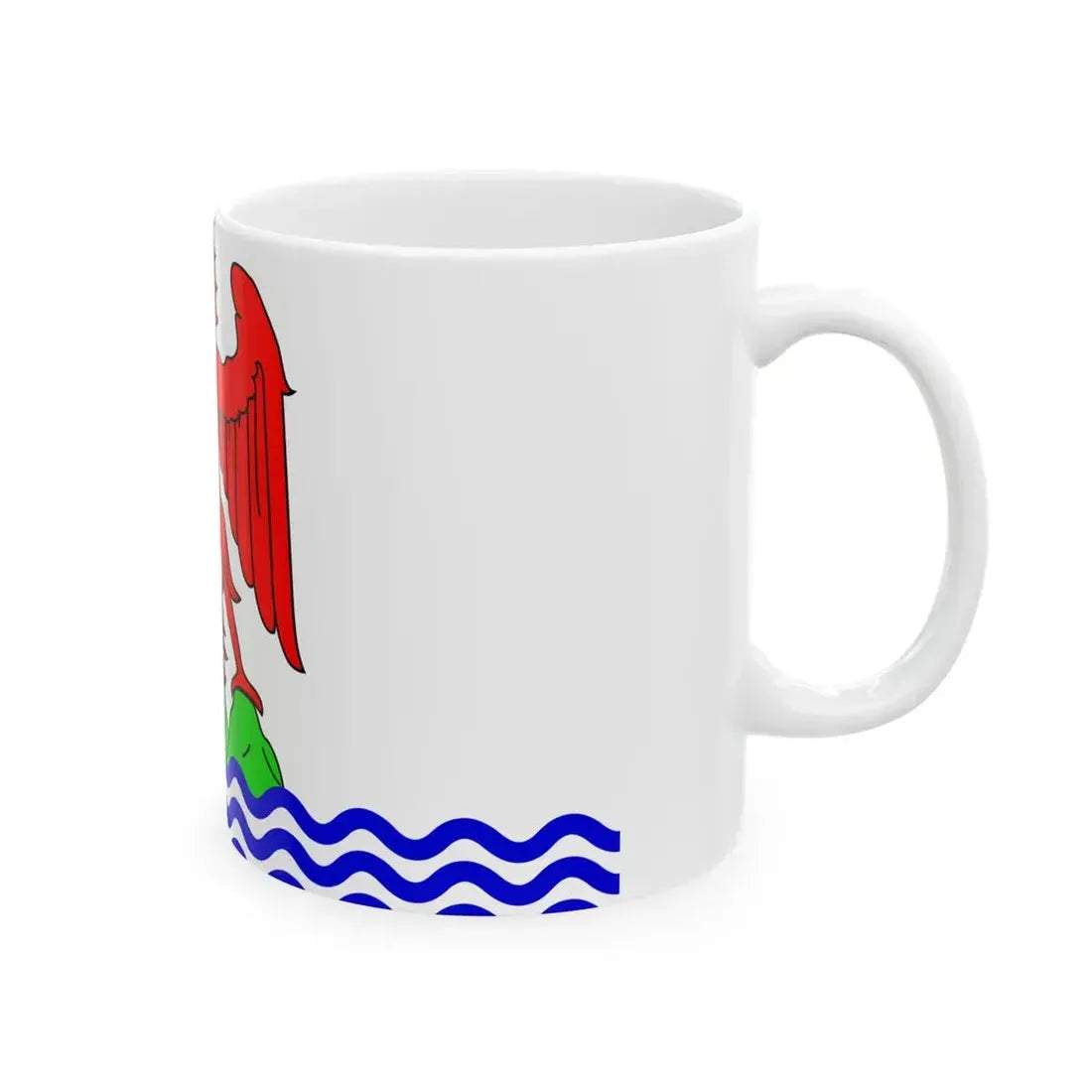 Flag of the County of Nice (Belgium) White Coffee Mug - Go Mug Yourself