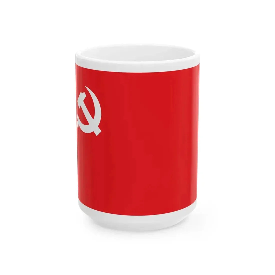 Flag of the CPN-UML 2021- (Nepal) White Coffee Mug 15oz - Go Mug Yourself