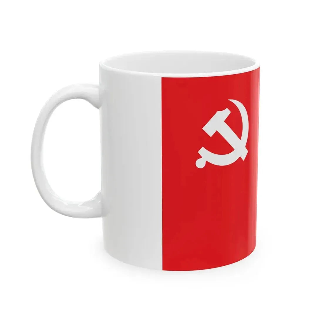 Flag of the CPN-UML 2021- (Nepal) White Coffee Mug - Go Mug Yourself