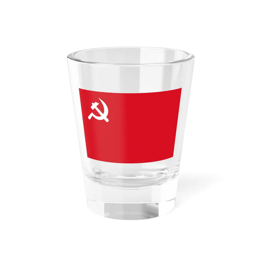 Flag of the CPN Unified Socialist (Nepal) Shot Glass 1.5oz 1.5oz - Go Mug Yourself
