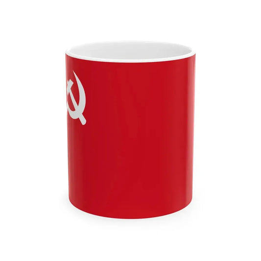 Flag of the CPN Unified Socialist (Nepal) White Coffee Mug 11oz - Go Mug Yourself