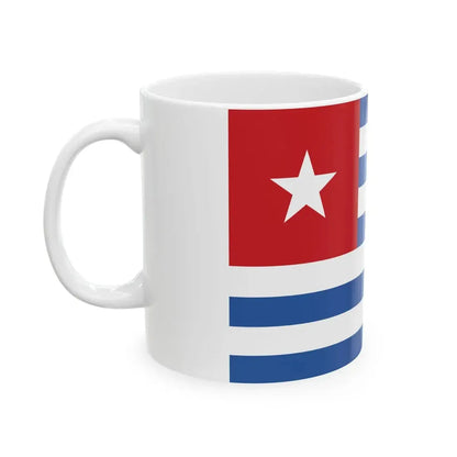 Flag of the Cretan State Civil (Greece) White Coffee Mug - Go Mug Yourself