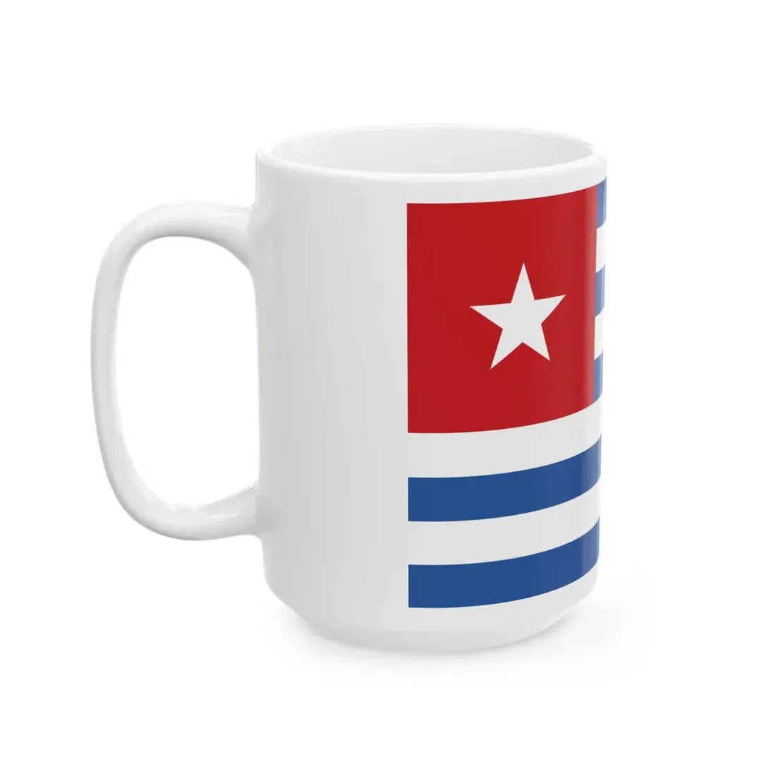 Flag of the Cretan State Civil (Greece) White Coffee Mug - Go Mug Yourself