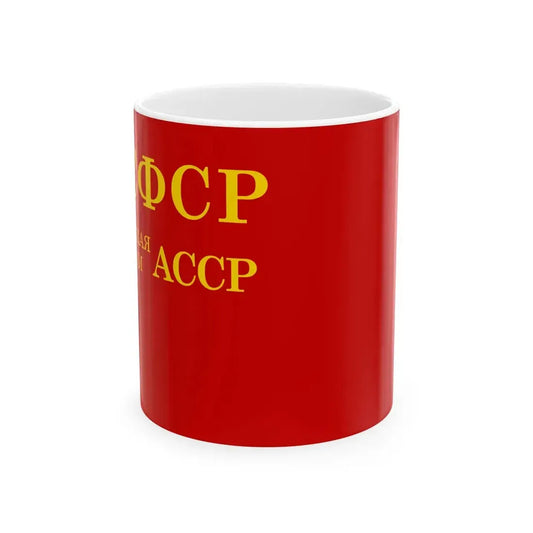 Flag of the Crimean ASSR 1938 (Russia) White Coffee Mug 11oz - Go Mug Yourself