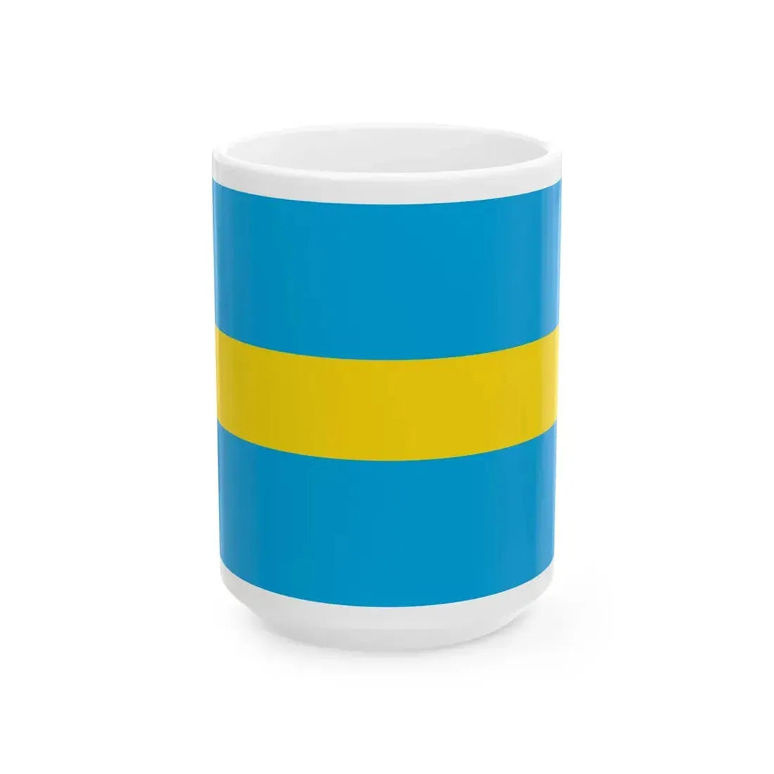 Flag of the Crimean Republic (Russia) White Coffee Mug 15oz - Go Mug Yourself